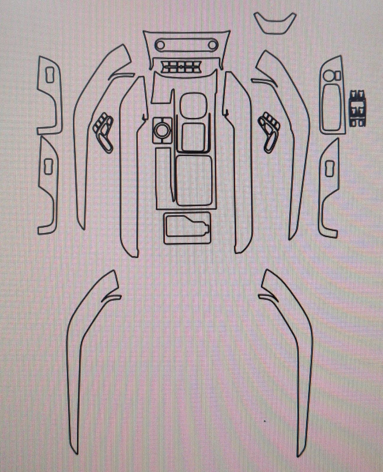 Tint & Orange Interior PPF – MAHINDRA XUV700 [AT/MT] HANDBRAKE